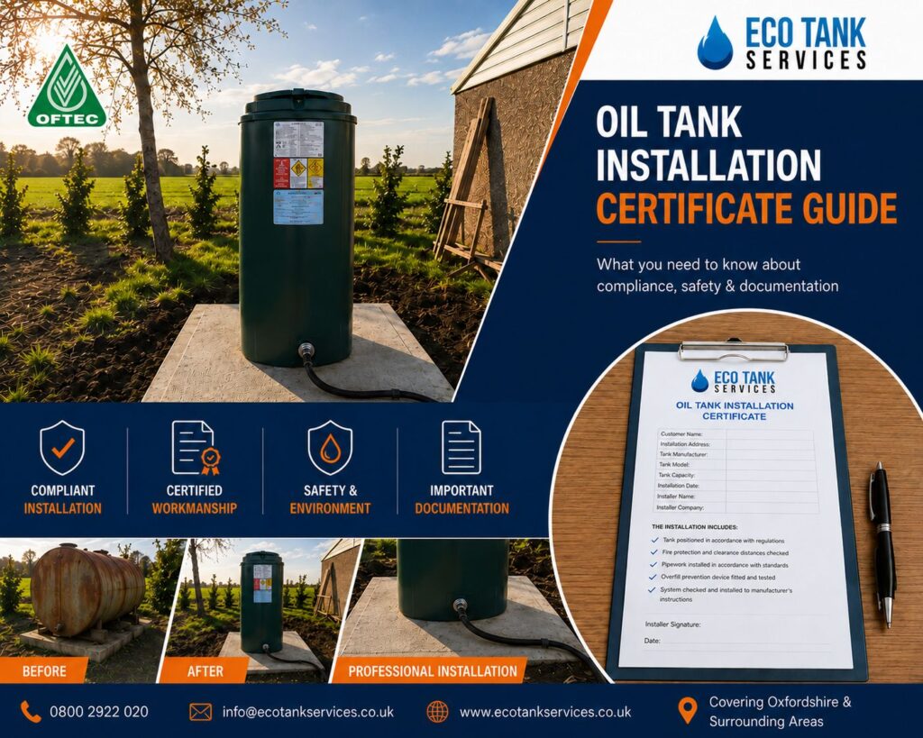 Oil Tank Installation Certificate Guide